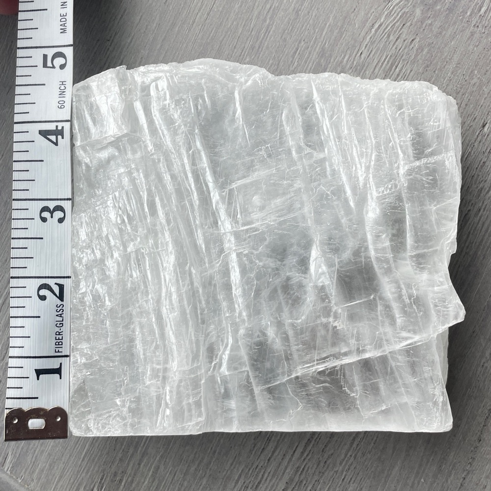 Natural Selenite Display Slab - Picture 6 of 8